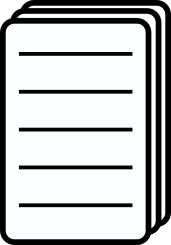 drawing of a stack of papers, that's how thesis look like when submitted to graduate school for the final review